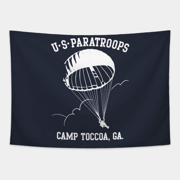 Mod.1 United States Paratroopers Camp Toccoa Tapestry by parashop