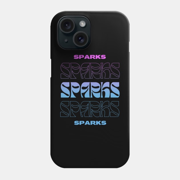 Sparks // Typography Fan Art Design Phone Case by bambangbuta