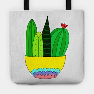 Cute Cactus Design #52: Cactus Succulent Arrangement Tote