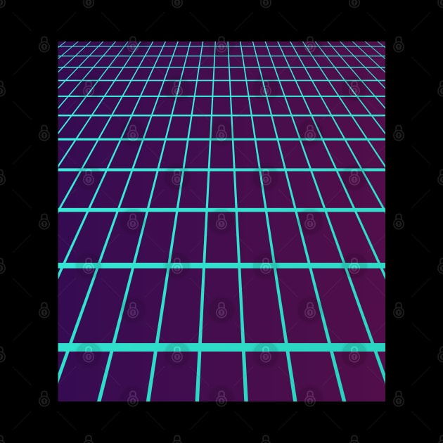 Vaporwave Grid Lines by edmproject