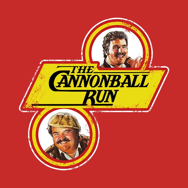 THE CANNONBALL RUN (Distressed) by GreenPickleJar