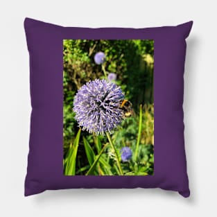 Bee gathering pollen Pillow