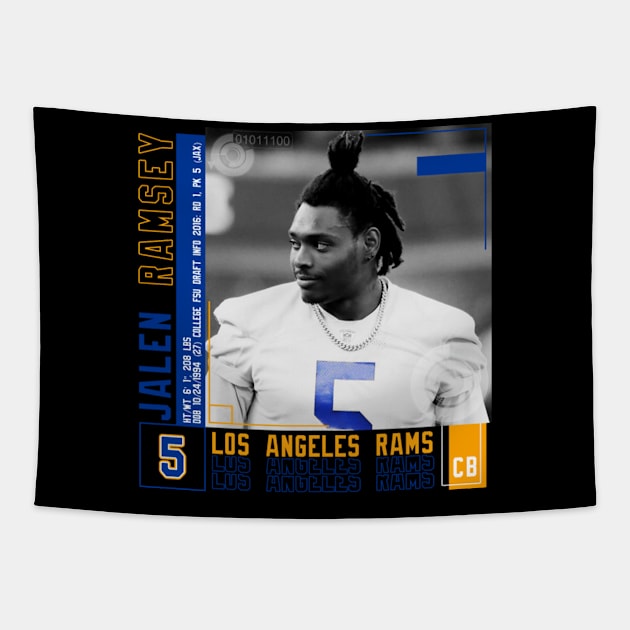 Jalen Ramsey Paper Poster Tapestry by art.Hamdan