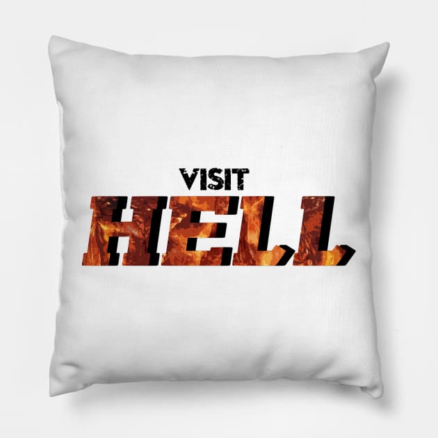 Visit Hell Pillow by giovanniiiii