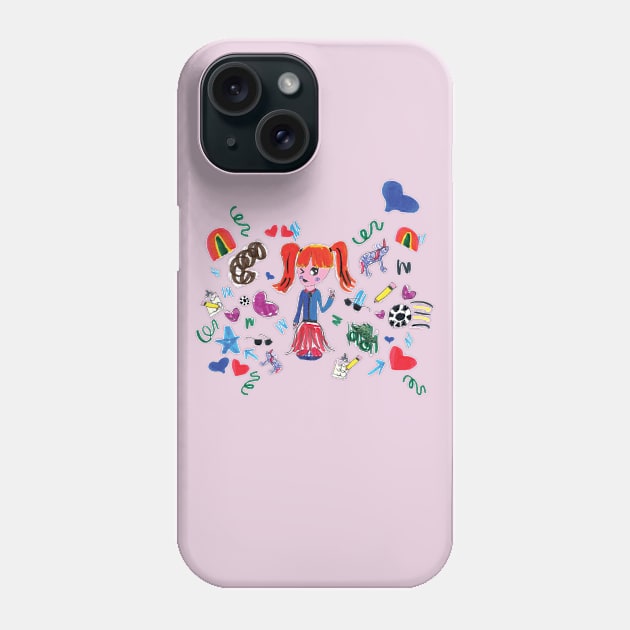 "Get Creative!" Doodle Phone Case by Chonk+Marcie