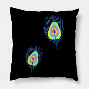 Peacock Feather Pillow