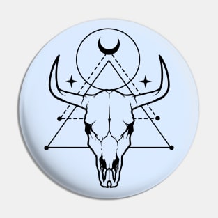 Cow Skull Pin