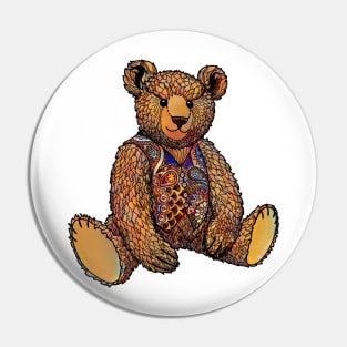 Painted Teddy Pin