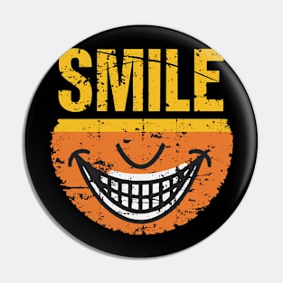 Funny Retro Smile Vintage Design Pin