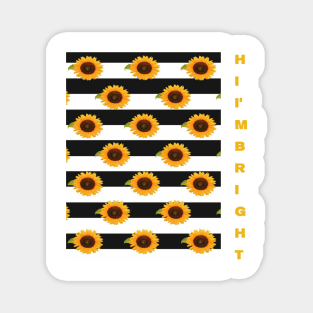 Sunflower lover pattern mask Magnet