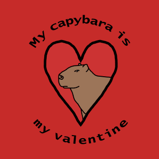 My Capybara is My Valentine T-Shirt