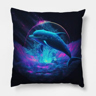 Galaxy Dolphin Pillow