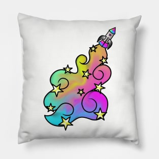 Rocket Rainbows Pillow