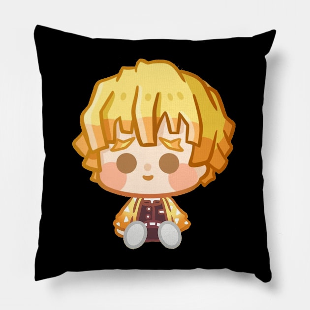 zenitsu Pillow by sample the dragon