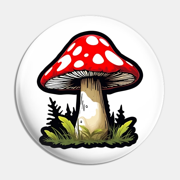 Toadstool Pin by BloomBeyondShadows