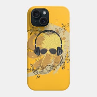 Dj Illustration with splatters Phone Case