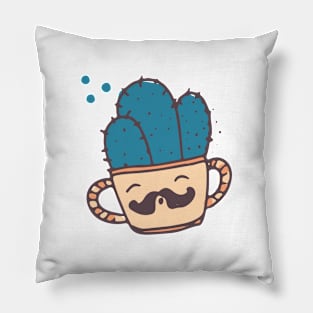 Happy cactus pot Pillow