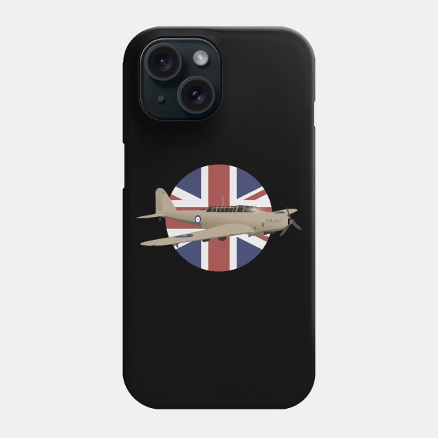 Fairey Battle British WW2 Airplane Phone Case by NorseTech