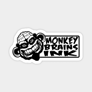Monkey Brains INK Stamp Logo Magnet