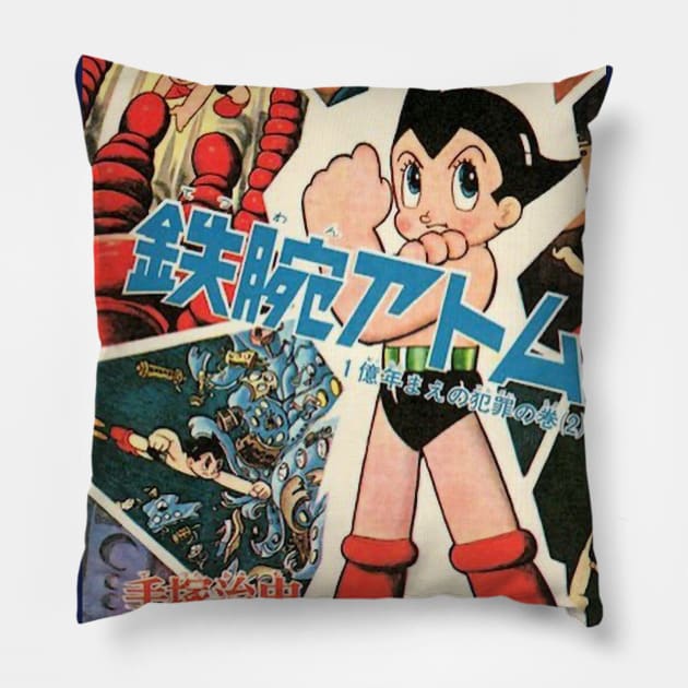 Vintage, Authentic Astro Boy No. 7 Pillow by offsetvinylfilm