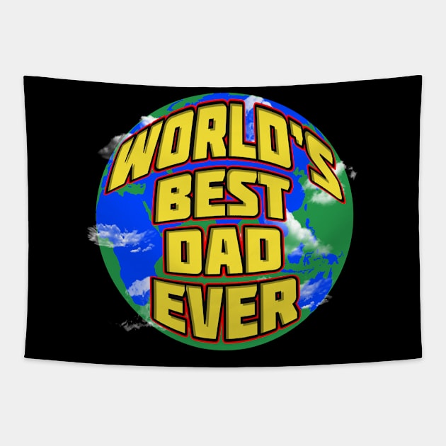 World's best dad ever Tapestry by Crow Creations