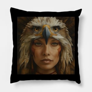 Eagle woman Pillow