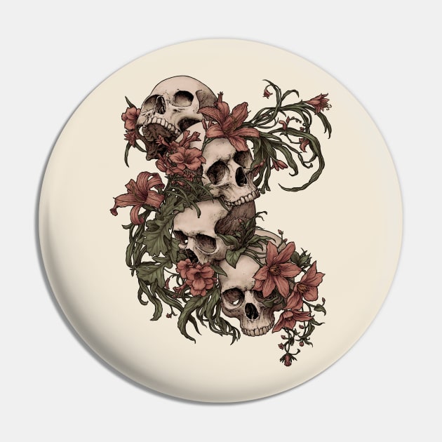 Garden of Skulls Pin by Moutchy