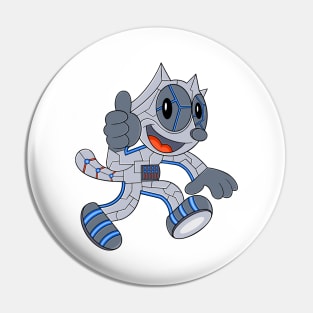 mecha cyborg felix the cat Pin