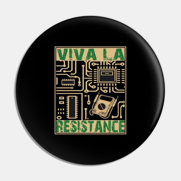 Funny Resistance Electronics Circuit Board Pin by shirtontour