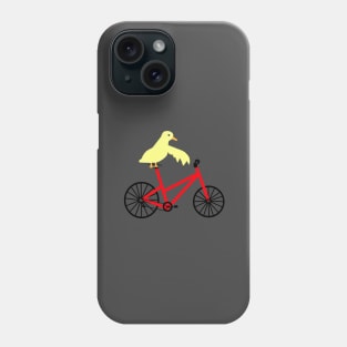 Duck On A Red Bicycle Phone Case