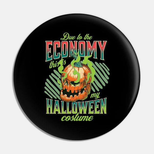 Evil pumpkin - Halloween economy costume Pin by Backpack-Hiker