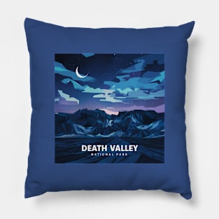 Magical Moon Over Death Valley National Park Pillow