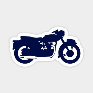 Blue Motorcycle Silhouette (triumph) Magnet