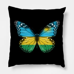 Rwandan Flag  Butterfly - Gift for Rwandan From Rwanda Pillow