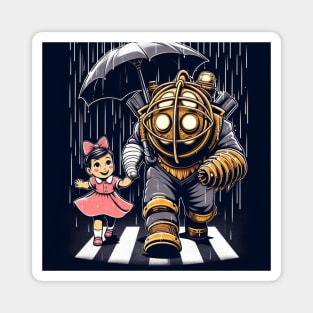 Big Daddy+Little Sister-For Retro Gamers Magnet