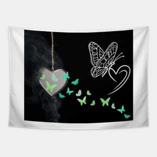 butterflies in my heart Tapestry