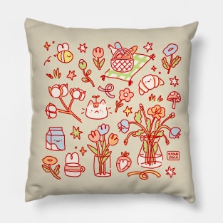 Spring Time Doodle Pillow