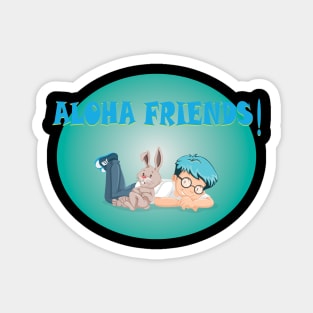 aloha friends Magnet