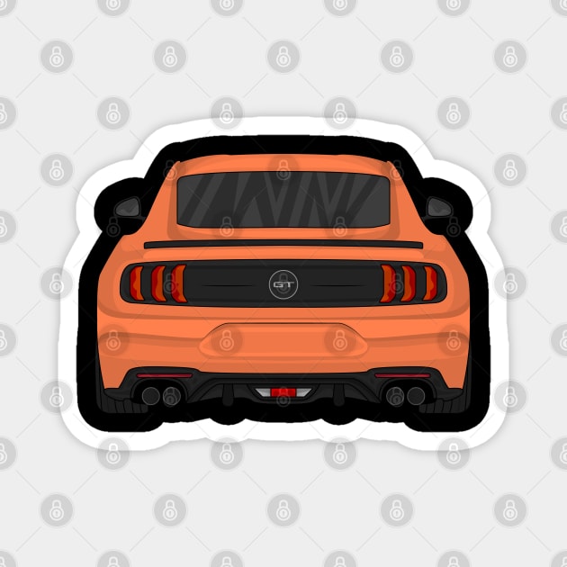 MUSTANG GT CORAL Magnet by VENZ0LIC