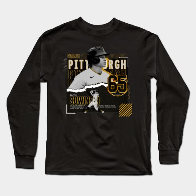 Jack Suwinski Baseball Paper Poster Pirates - Jack Suwinski - Long Sleeve T- Shirt