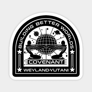 Alien Covenant Mission white Magnet