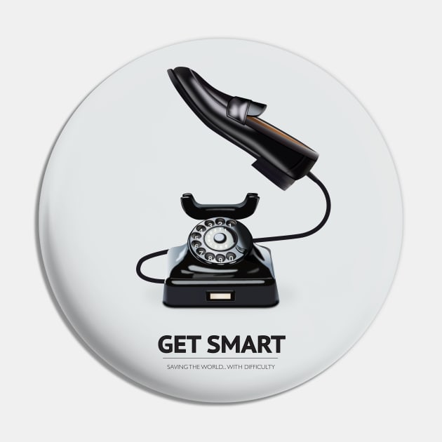 Get Smart - Alternative Movie Poster Pin by MoviePosterBoy