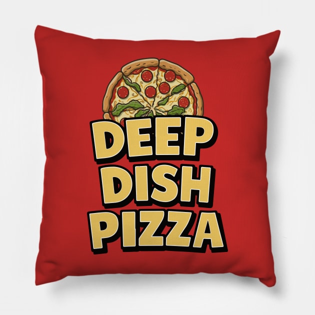 National Deep Dish Pizza Day – April Pillow by irfankokabi