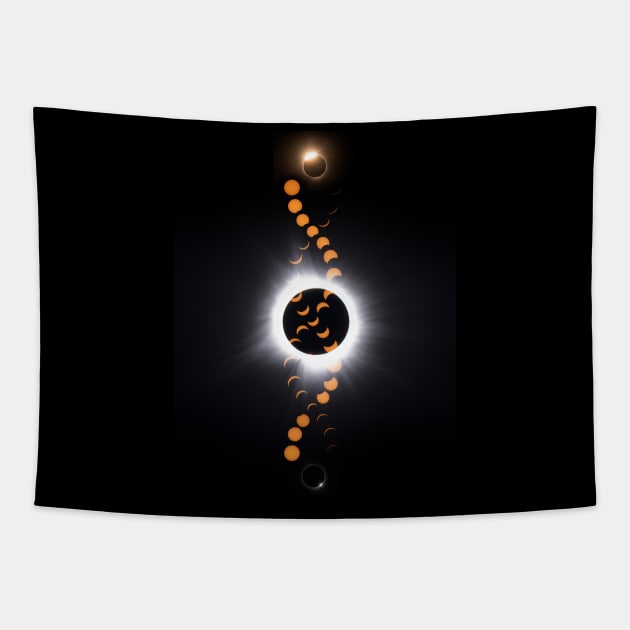 Total Solar Eclipse Composite Tapestry by Jim Cumming