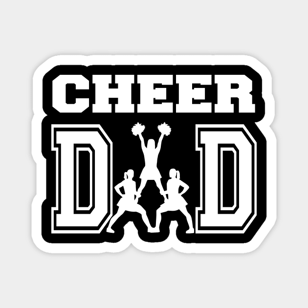 Cheer Dad Cheerleading Gift Idea Magnet by mtflyfisher