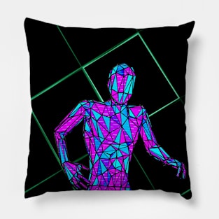 Polygonal man Pillow