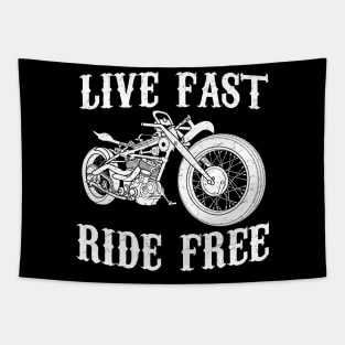 Live Fast, Ride Free Tapestry