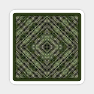 Green Line Pattern Magnet