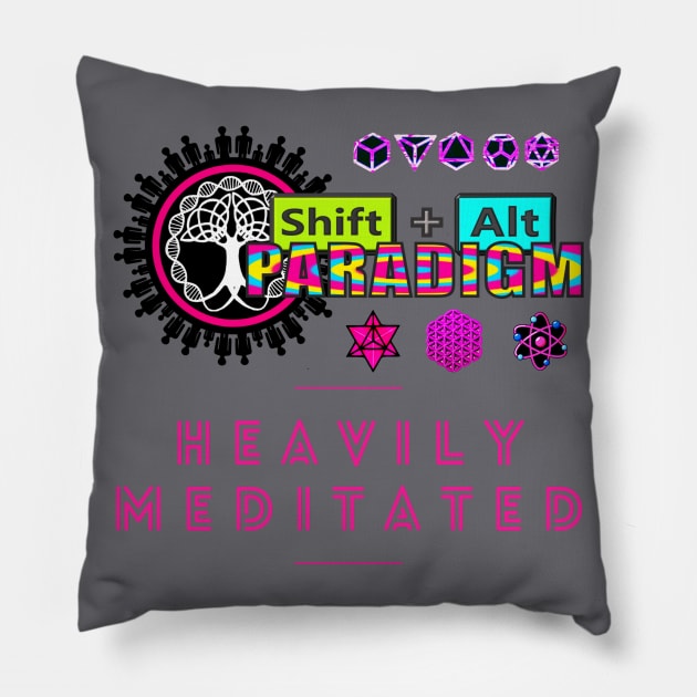 Heavily Meditated Shift Alt Paradigm Sacred Geometry Science = Spirituality Global Unity For World Peace Pillow by ShiftAltParadigm