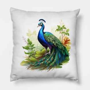 Peafowl Pillow